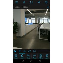 Télémètre laser 150 m - Bluetooth vers appli smartphone - Etanche IP54