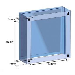 Compte-secondes cruciforme 1 m x 1 m - Etanche IP65 - NOUVEAU MODELE