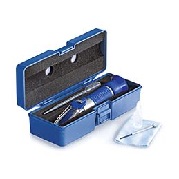 Réfractomètre optique - Sel / Saumure - Unité ‰Sel, SG, % Sel ou Brix selon le modèleB)