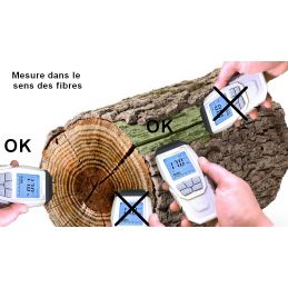 Humidimètre - Bois et matériaux - Pointes 10 mm