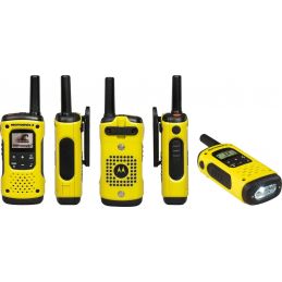 Paire de talkies walkies Motorola® T92 H2O IP67 rechargeables - Portée 10 km - Livrée en mallette