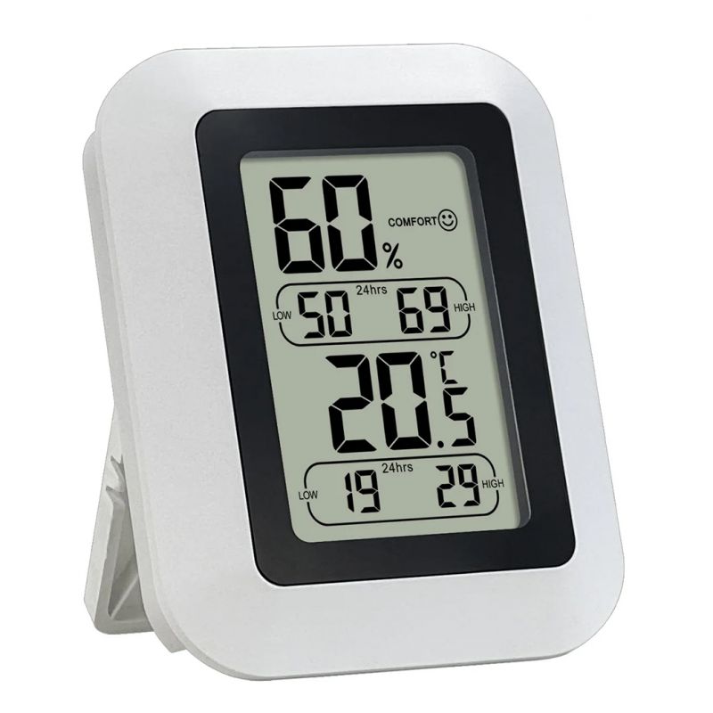 Thermomètre / Hygromètre digital - Ambiant - Maxi/Mini avec Reset auto 24 h ou manuel