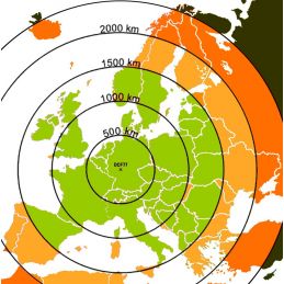 Horloge LED - Secondes déroulantes - Radio-pilotée - Sur secteur