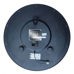 Horloge Ø 600 mm - Etanche IP65 - Radio-pilotée - ABS blanc - Verre minéral - Sur secteur