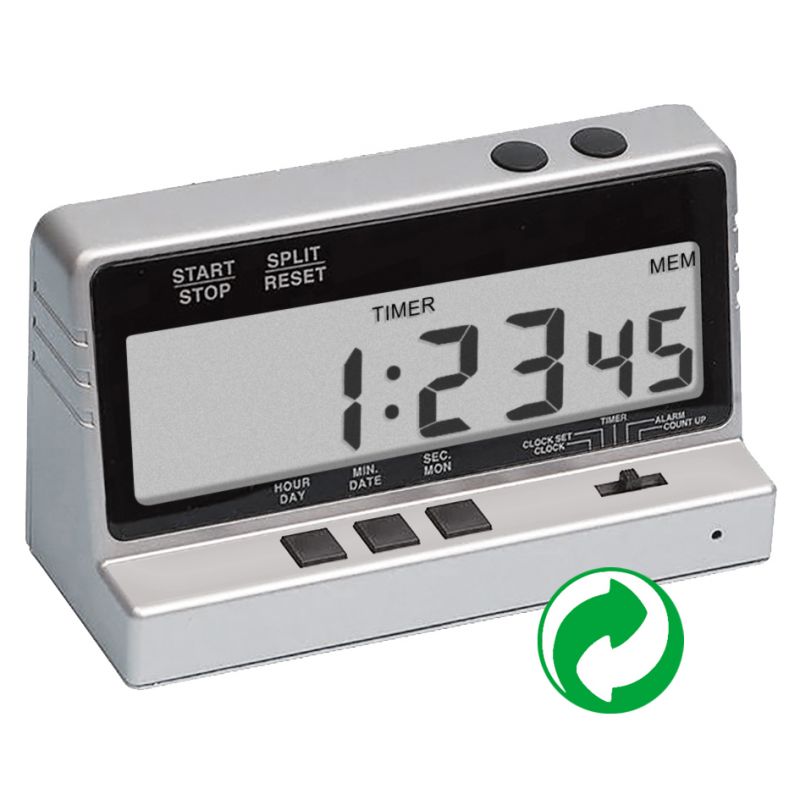 Compteur de table LCD horaire/décimal - Compteur / Décompteur - Horloge - RECONDITIONNÉ
