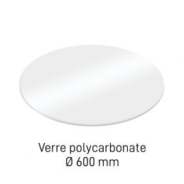 Verre polycarbonate pour horloge Ø 600 mm