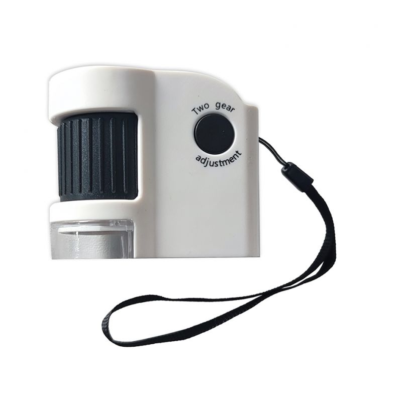 Loupe d'expertise éclairante Ø15 mm - 50X - 1 LED blanche + 1 LED UV