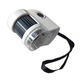 Loupe d'expertise éclairante Ø15 mm - 50X - 1 LED blanche + 1 LED UV