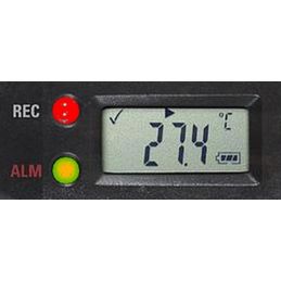 Enregistreur compact - Thermomètre / Hygromètre ambiant - Ecran LCD - Etanche IP54 - Alarme LED - Sortie USB vers PC + logiciel