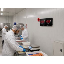 Thermomètre / Hygromètre afficheur LED numérique - Alarme LED + Buzzer