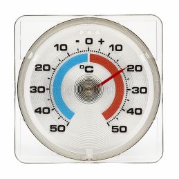 Thermomètre mécanique ABS - Réfrigérateur/Congélateur - Fixation adhésif