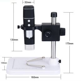 Microscope numérique Wifi vers PC et smartphone - Sur socle - Jusqu'à 1000X