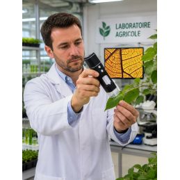 Microscope numérique Wifi vers PC et smartphone - Sur socle - Jusqu'à 1000X