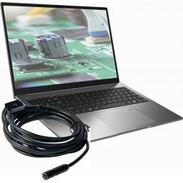 Endoscope digital Ecran + USB pour smartphone/tablette/PC - Fibre optique 5 m