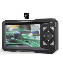 Endoscope digital Ecran + USB pour smartphone/tablette/PC - Enregistrement carte TF - Fibre optique 5 m