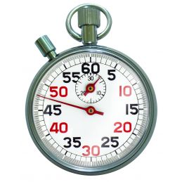 Chronomètre mécanique - START/STOP/START - Temps d'addition - 30 mn au 1/5e - Cadran grands chiffres