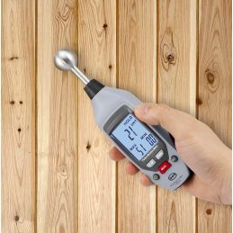 Humidimètre - Bois et matériaux - Ultrasons sans pénétration jusqu'à 40 mm - Alarme humidité
