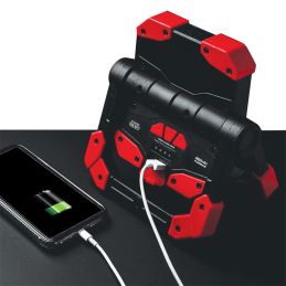 Lampe de travail - Projecteur - Orientable - Jusqu'à 3000 lm - Power Bank - Rechargeable